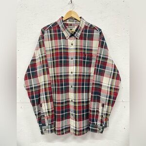 Eddie Bauer Classic Fit Plaid Button Down Shirt, Size 2XL